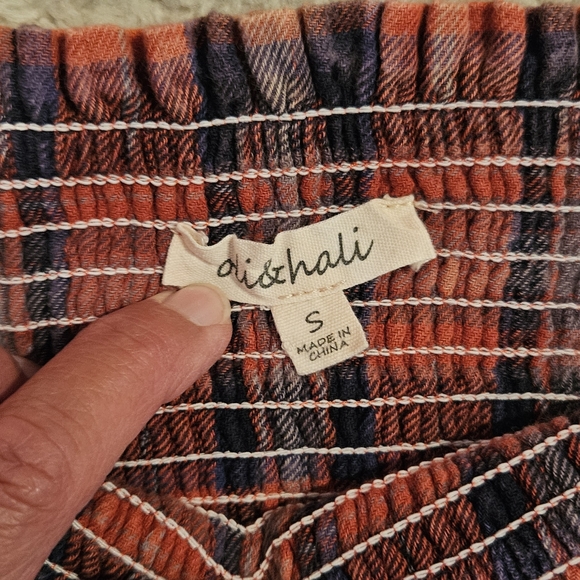 147 Oli & Hali Checkered A-Line Skirt - Red and Black - Picture 3 of 3